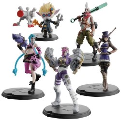 LEAGUE OF LEGENDS - COFFRET 5 FIGURINES 10 CM - 6062218 - Avec 12 points d'articulation & Accessoires - Jouet Collection