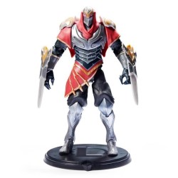 LEAGUE OF LEGENDS - FIGURINE PREMIUM 18 CM ZED Maître des ombres - 6062261 - Avec 19 points d'articulation et Accessoires