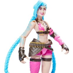 LEAGUE OF LEGENDS - FIGURINE 10 CM JINX OFFICIELLE - 6062258 - Avec 12 points d'articulation & Accessoires - Jouet Collection