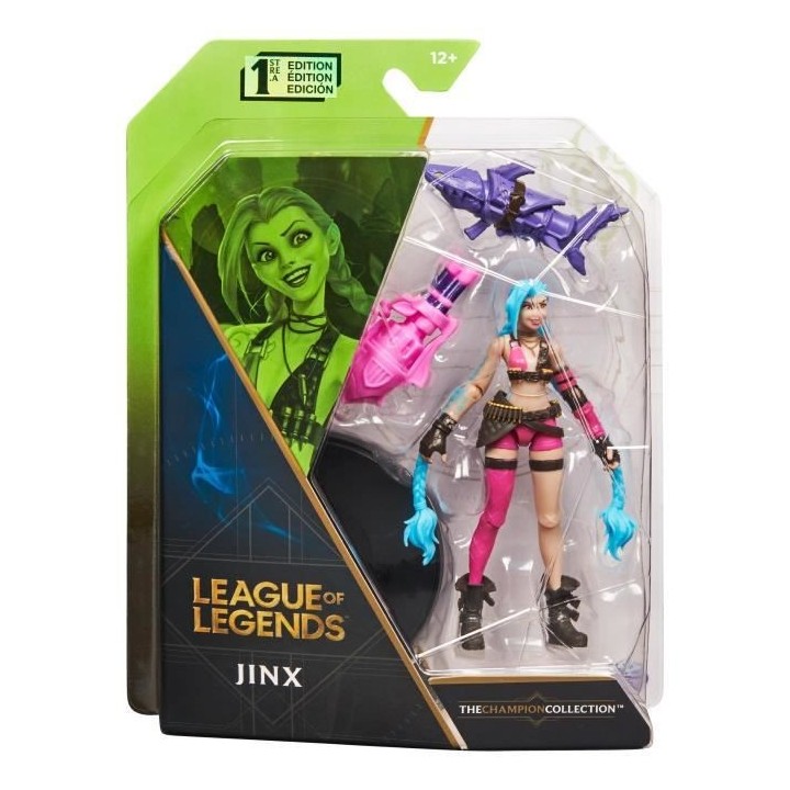 LEAGUE OF LEGENDS - FIGURINE 10 CM JINX OFFICIELLE - 6062258 - Avec 12