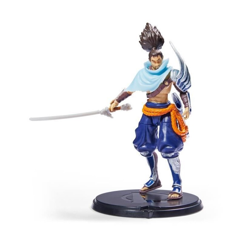 LEAGUE OF LEGENDS - FIGURINE 10 CM YASUO OFFICIELLE - 6062259 - Avec 12 points d'articulation & Accessoires - Jouet Collection