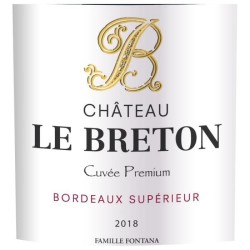 Château Le Breton 2018 Bordeaux Supérieur - Vin rouge de Bordeaux