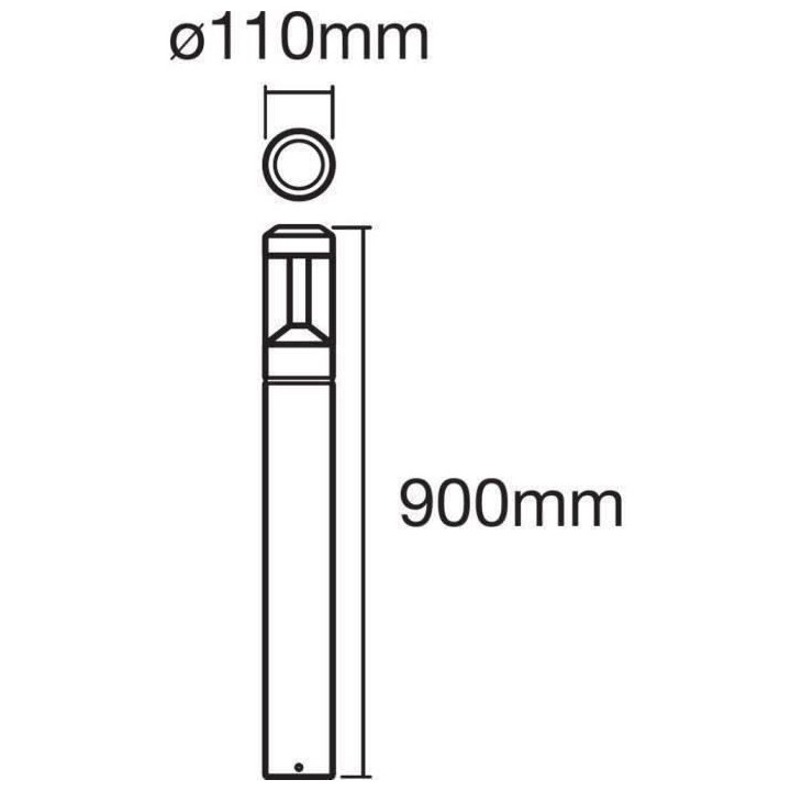 LEDVANCE Smart+ Bluetooth MODERN LANTERN 90CM RGBWBorne extérieur cou