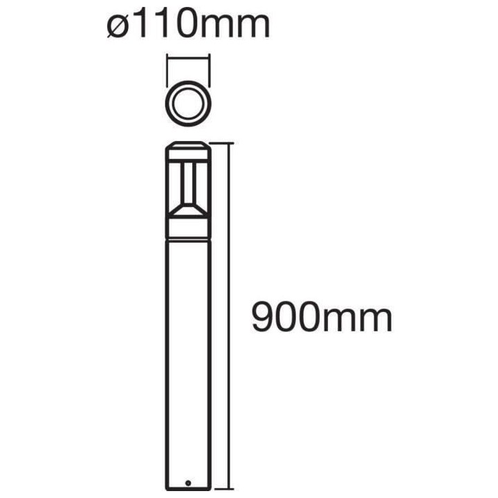 LEDVANCE Smart+ Bluetooth MODERN LANTERN 90CM RGBWBorne extérieur cou