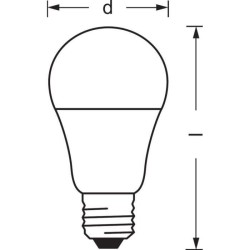 LEDVANCE Ampoule SMART+ ZigBee STANDARD DEPOLIE 60W E27 VARIATION DE BLANCS