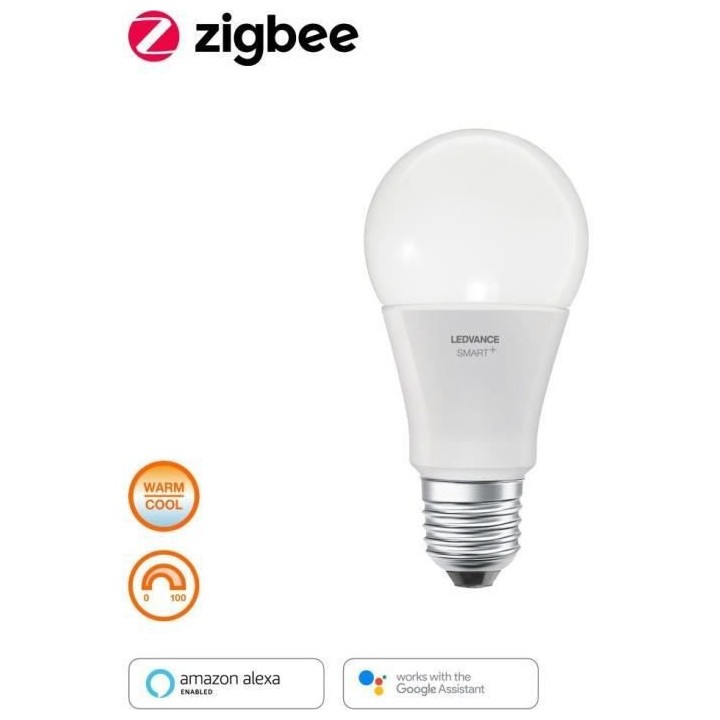 LEDVANCE Ampoule SMART+ ZigBee STANDARD DEPOLIE 60W E27 VARIATION DE B