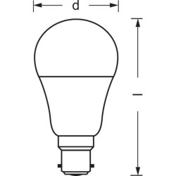 LEDVANCE Ampoule SMART+ ZigBee Standard - 60 W - B22 - Couleur changeante