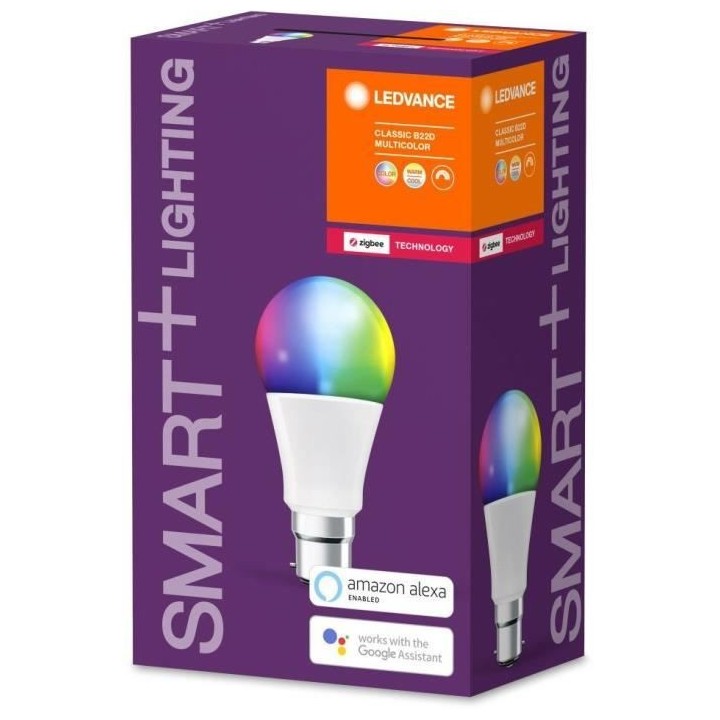 LEDVANCE Ampoule SMART+ ZigBee Standard - 60 W - B22 - Couleur changea