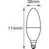 LEDVANCE Ampoule SMART+ ZigBee FLAMME DEPOLIE 40W E14 VARIATION DE BLANCS