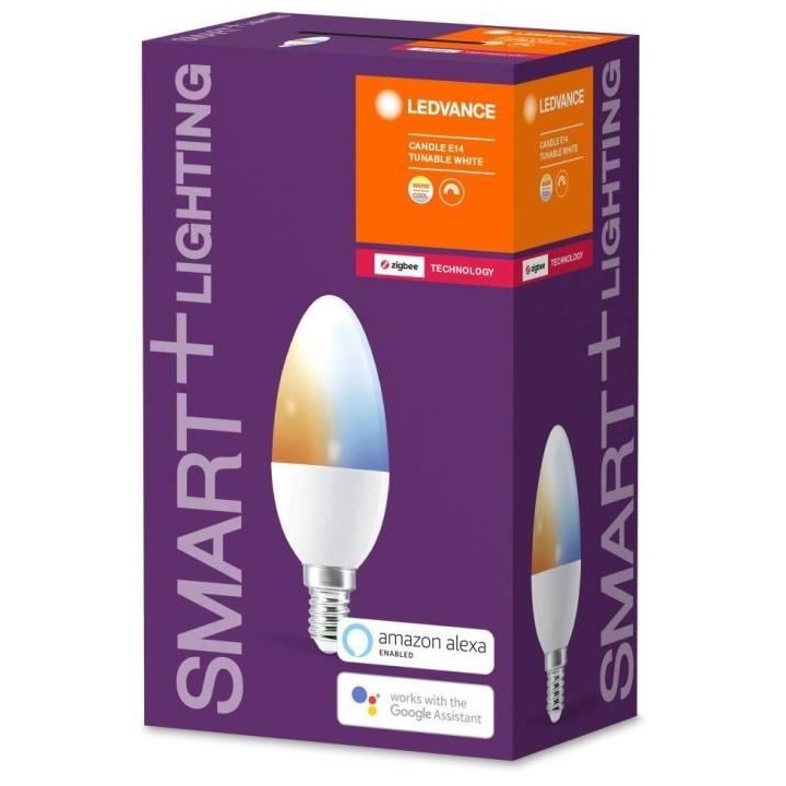 LEDVANCE Ampoule SMART+ ZigBee FLAMME DEPOLIE 40W E14 VARIATION DE BLA