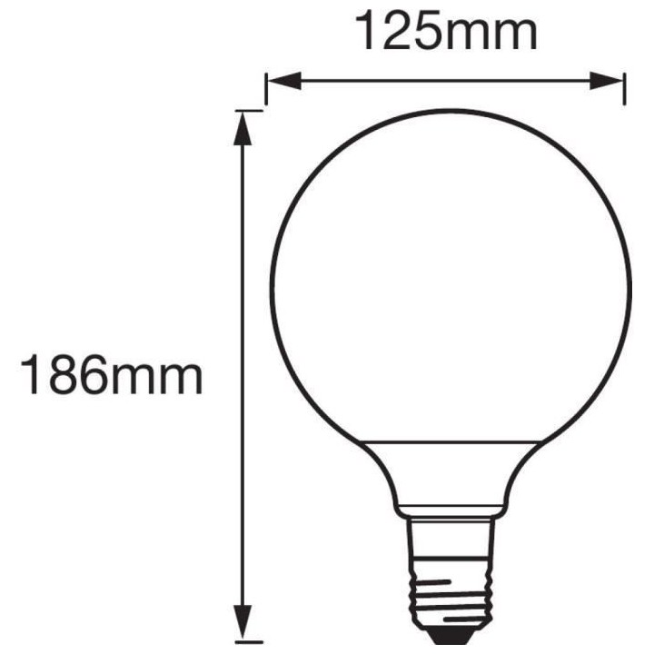 LEDVANCE Ampoule Smart+ Bluetooth GLOBE FIL OR 60W E27 PUISSANCE VARIA