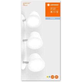 LEDVANCE LED Spot Applique Triple - 3 x 7W - IP44 - Blanc - Chaud/Froi
