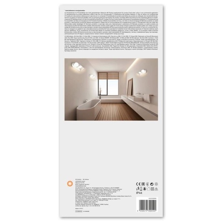 LEDVANCE LED Spot Applique Triple - 3 x 7W - IP44 - Blanc - Chaud/Froi