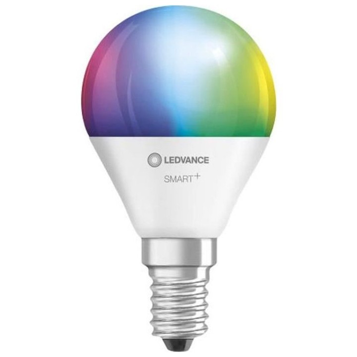 LEDVANCE BTE1 Ampoule Smart+ WIFI SPHERIQUE DEPOLIE 40W E14 COULEUR CH