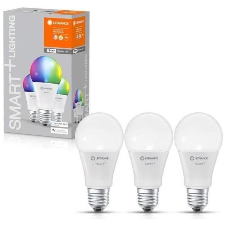 LEDVANCE BTE3 Ampoule Smart+ WIFI STANDARD DEPOLIE 75W E27 COULEUR CHA