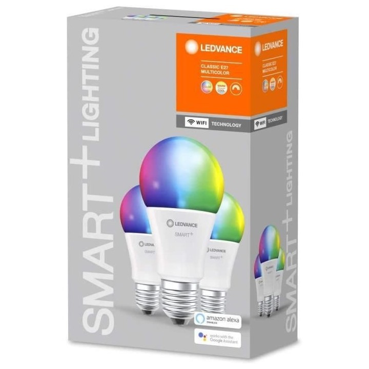 LEDVANCE BTE3 Ampoule Smart+ WIFI STANDARD DEPOLIE 75W E27 COULEUR CHA