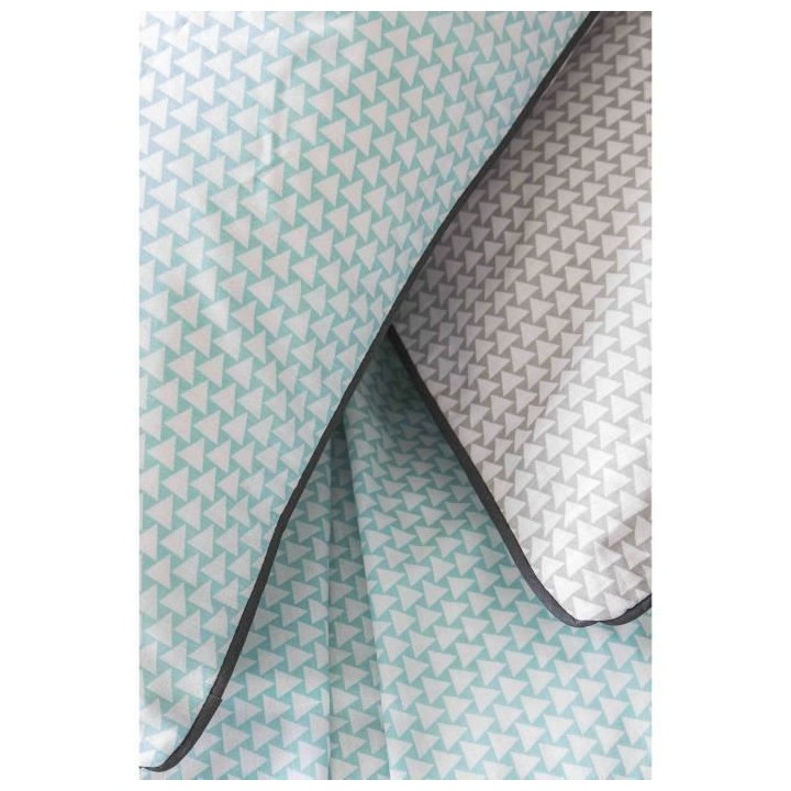 TODAY Housse de couette TRIBECCA 220x240 cm + 2 taies gris et bleu