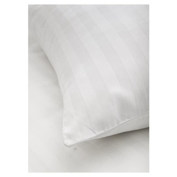TODAY Parure de lit 2 personnes 240X260 Coton uni blanc PREMIUM TODAY