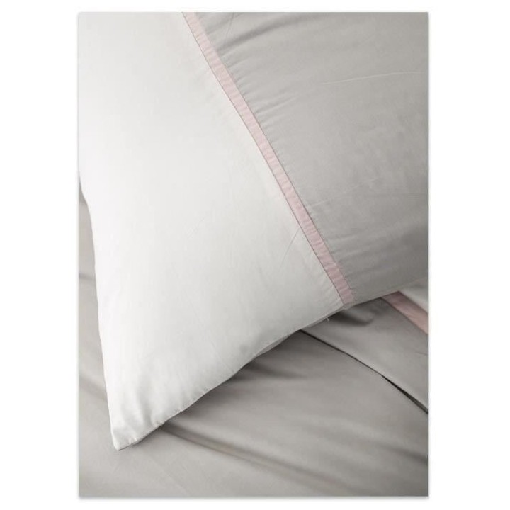 TODAY Parure de couette Gabin - 100% coton percale - 240 x 260 cm - Gr