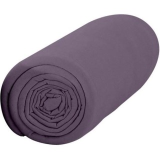 TODAY Drap Housse 140X190 2 personnes Jersey uni violet JERSEY TODAY