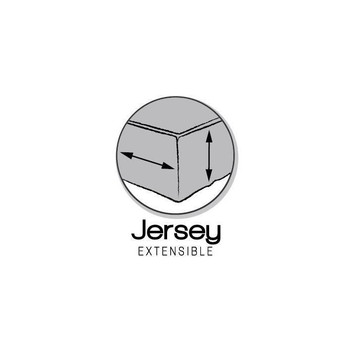 TODAY Drap Housse 160X200 2 personnes Jersey uni gris JERSEY TODAY