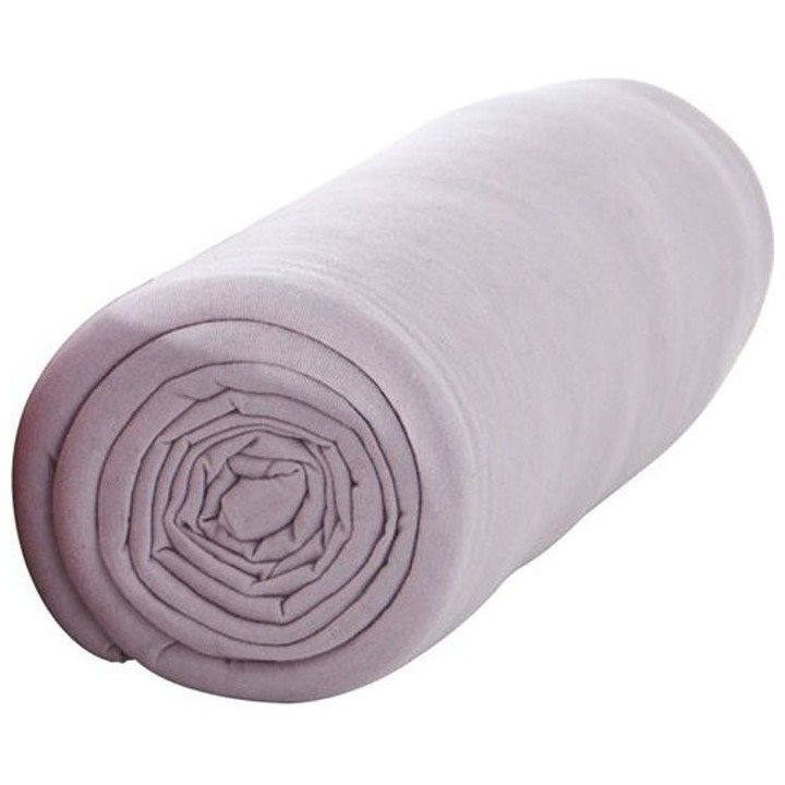TODAY Drap housse 100% coton - 140 x 190 cm - Poudre de lila TODAY