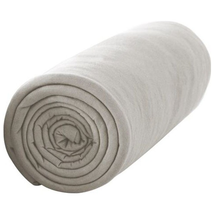 TODAY Drap housse 100% coton - 160 x 200 cm - Mastic TODAY