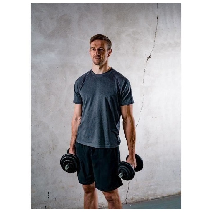 AVENTO HALTERE 15KG A DISQUES ACIER