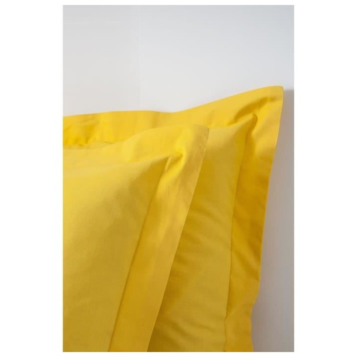 TODAY housse de couette 100% coton - 220x240 cm - Jaune safran TODAY