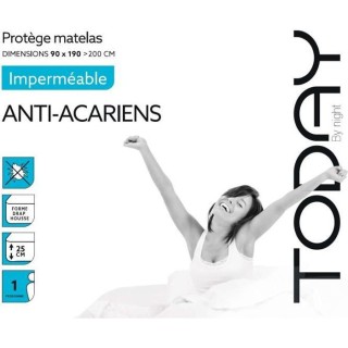 TODAY Protege Matelas / Alese Imperméable Anti-Acariens 90x190/200cm