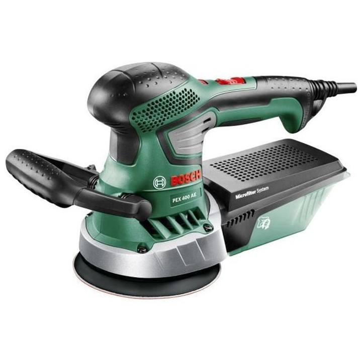 Ponceuse excentrique filaire Bosch - PEX 400 AE (350W, livrée avec co