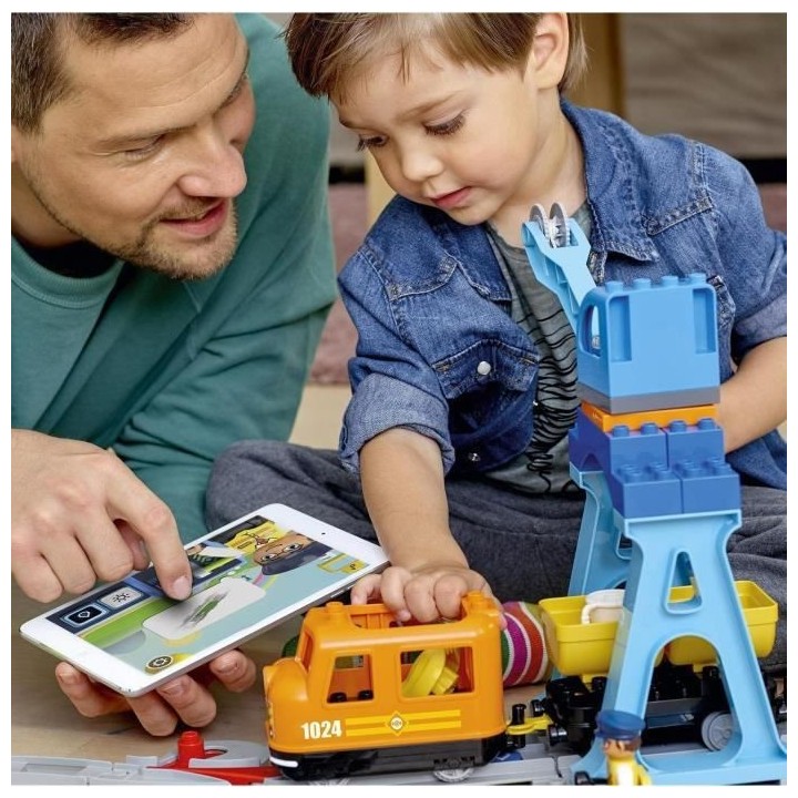 LEGO 10875 DUPLO Le Train De Marchandises, Jeu Avec Son Et Lumiere, Gr