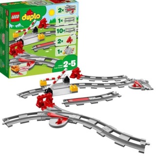 LEGO 10882 DUPLO Town Les Rails du Train Jeu de Construction, Circuit