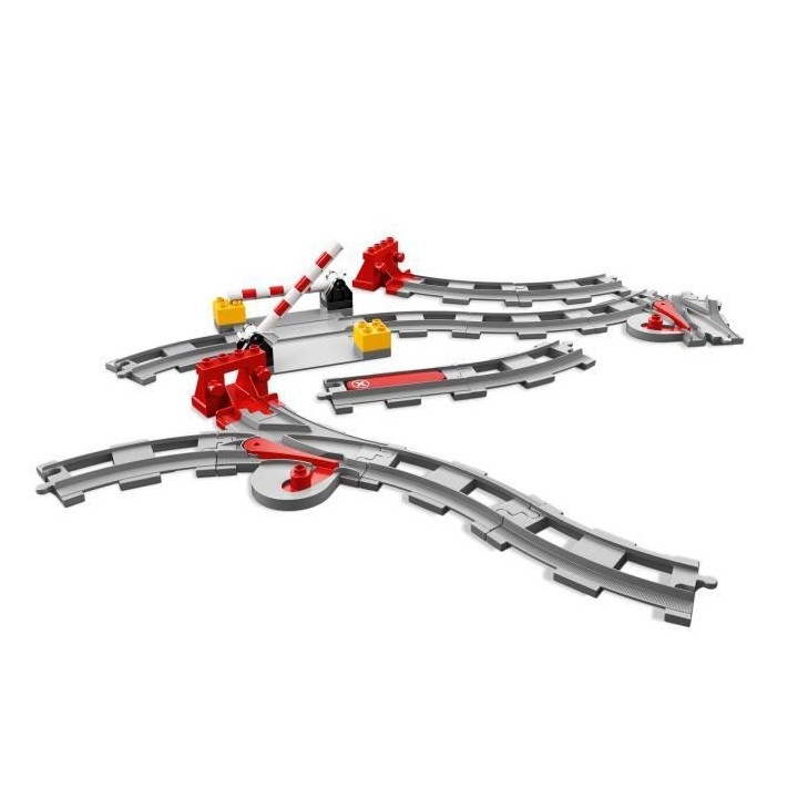 LEGO 10882 DUPLO Town Les Rails du Train Jeu de Construction, Circuit
