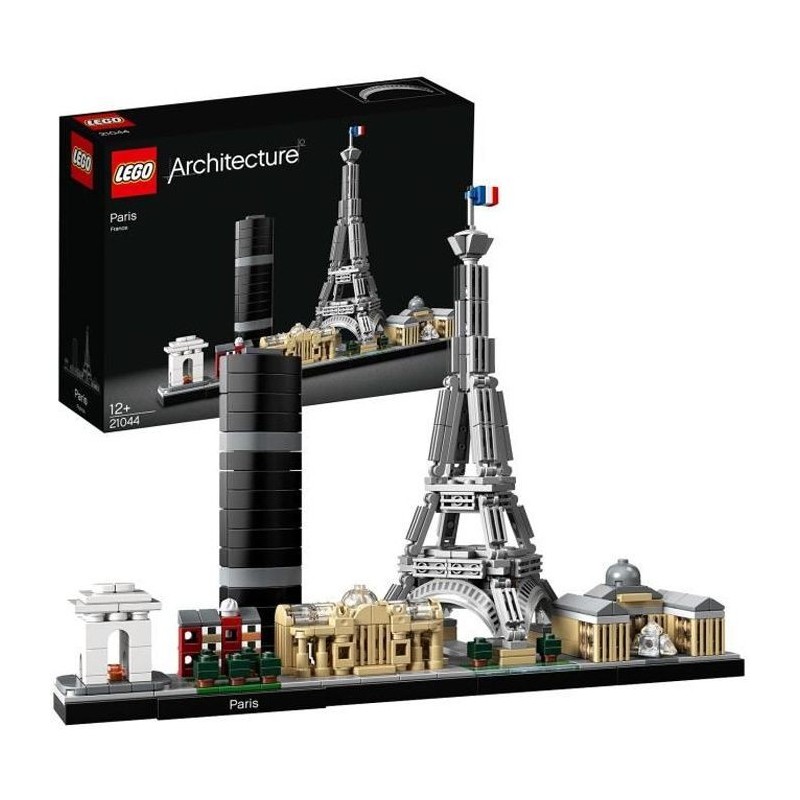 LEGO 21044 Architecture Paris Maquette a Construire avec Tour Eiffel, Collection Skyline, Décoration Maison, Idée de Cadeau