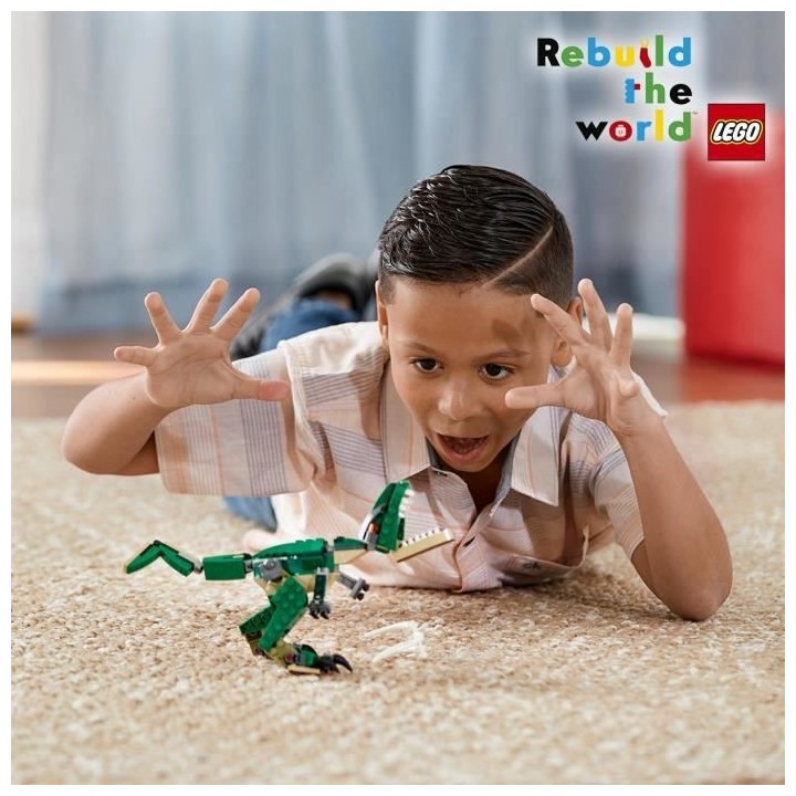 LEGO Creator 3-en-1 31058 Le Dinosaure Féroce, Jouet de Construction,