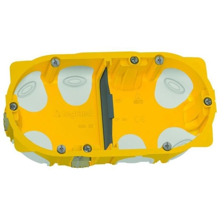 LEGRAND Boîte a encastrer Energy 2 postes plaque de plâtre