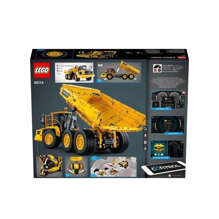 LEGO 42114 Technic Le Tombereau Articulé Volvo 6x6, Jouet Camion Tél
