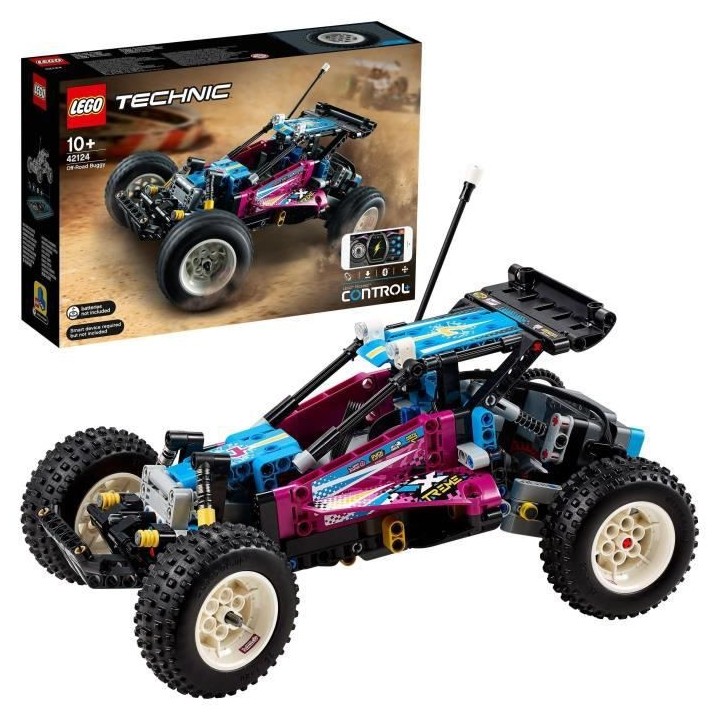 LEGO 42124 Technic Buggy Tout-Terrain Set avec Appli CONTROL+ Jouet Vo