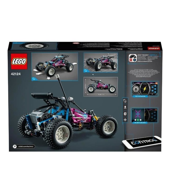LEGO 42124 Technic Buggy Tout-Terrain Set avec Appli CONTROL+ Jouet Vo