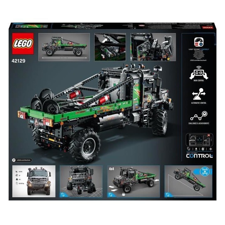 LEGO 42129 Technic Le Camion d'Essai 4x4 Mercedes-Benz Zetros, Voiture