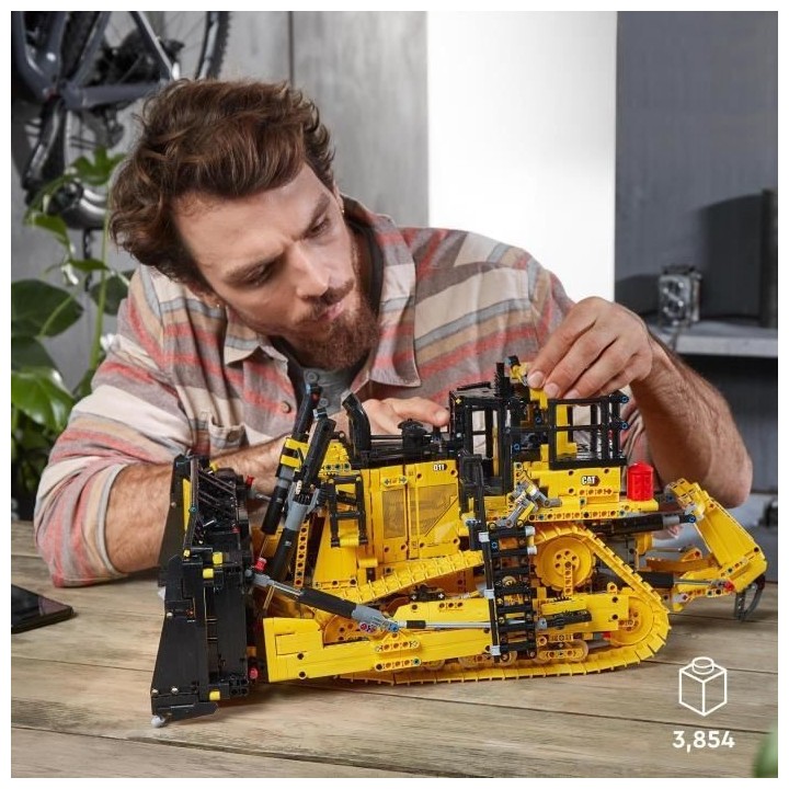 LEGO 42131 Technic Bulldozer D11 Cat Véhicule de Chantier Télécomma