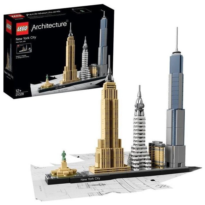LEGO Architecture 21028 New York, Construction Maquette Miniature, Sta