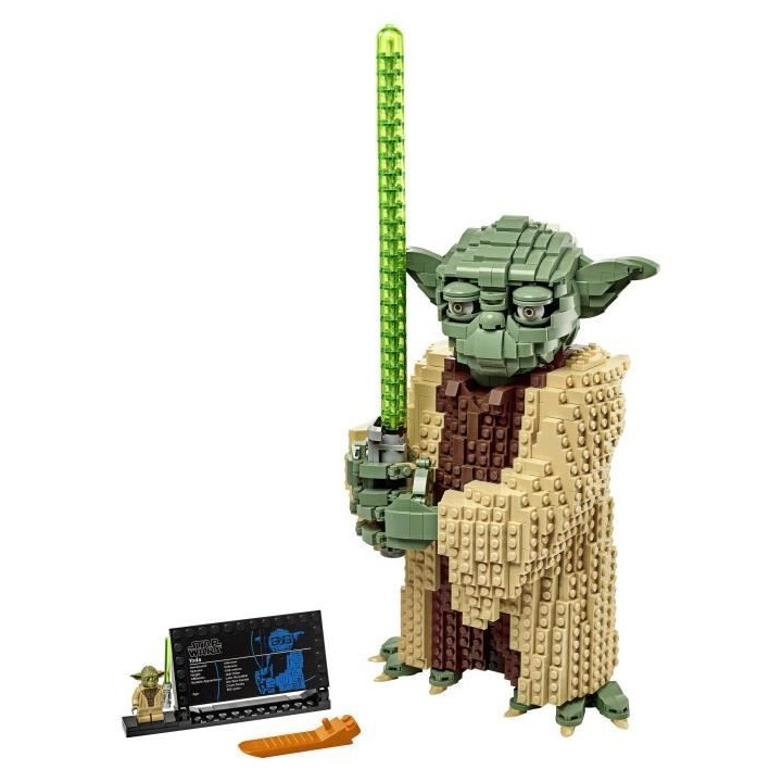 LEGO Star Wars 75255 Yoda, Jeu de Construction, Figurine, Sabre Laser,
