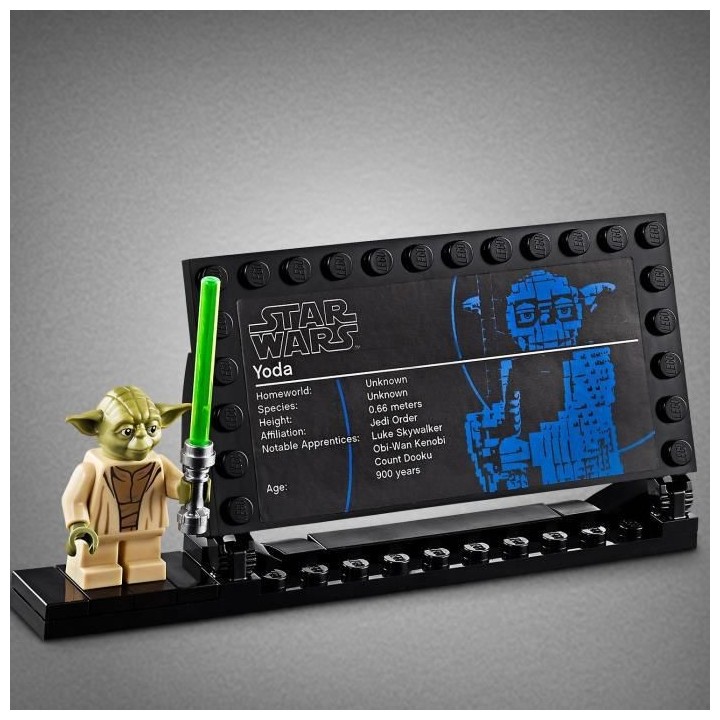 LEGO Star Wars 75255 Yoda, Jeu de Construction, Figurine, Sabre Laser,