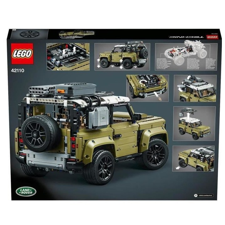 LEGO Technic 42110 Land Rover Defender, Maquette de Voiture a Construi