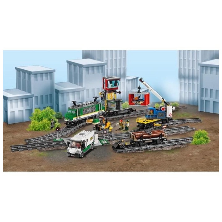 LEGO City 60198 Le Train de Marchandises Télécommandé