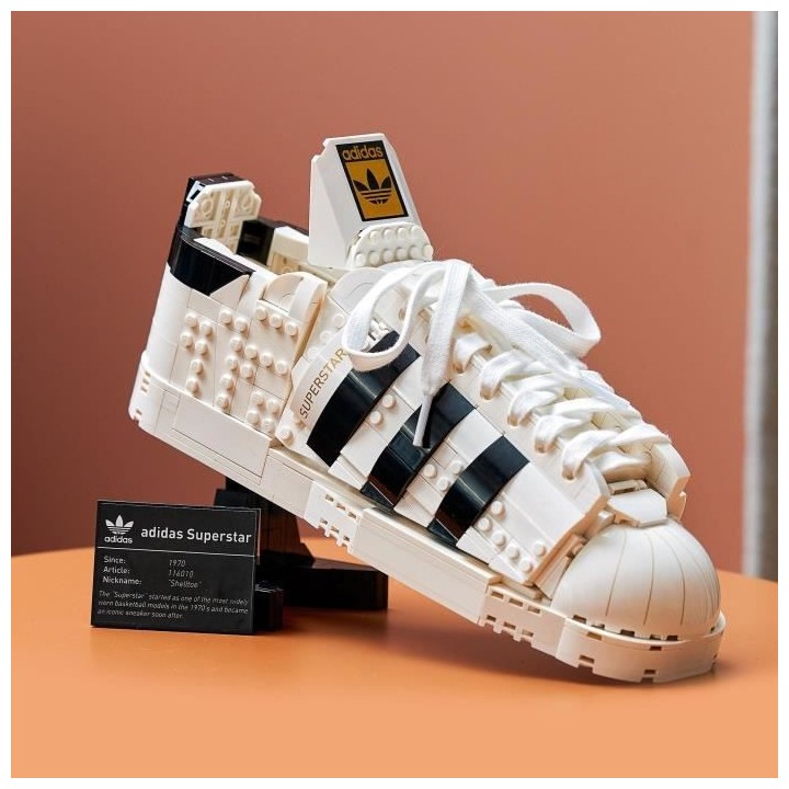 LEGO 10282 Icons Ensemble chaussure adidas Originals Superstar, Cadeau