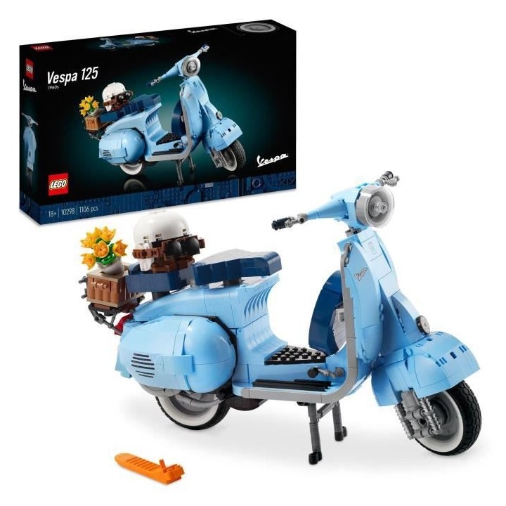 LEGO Icons 10298 Vespa 125, Collection Scooter Adulte