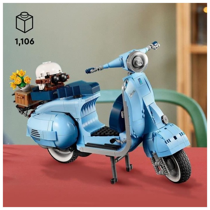 LEGO Icons 10298 Vespa 125, Collection Scooter Adulte